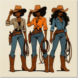 Balck Cowgirls, Black Girl Magic Posters and Art